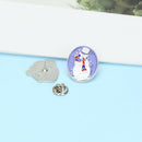 8pcs Christmas Brooch Pins for Women, Multi-Colored Ally Crystal Enamel Jewelry