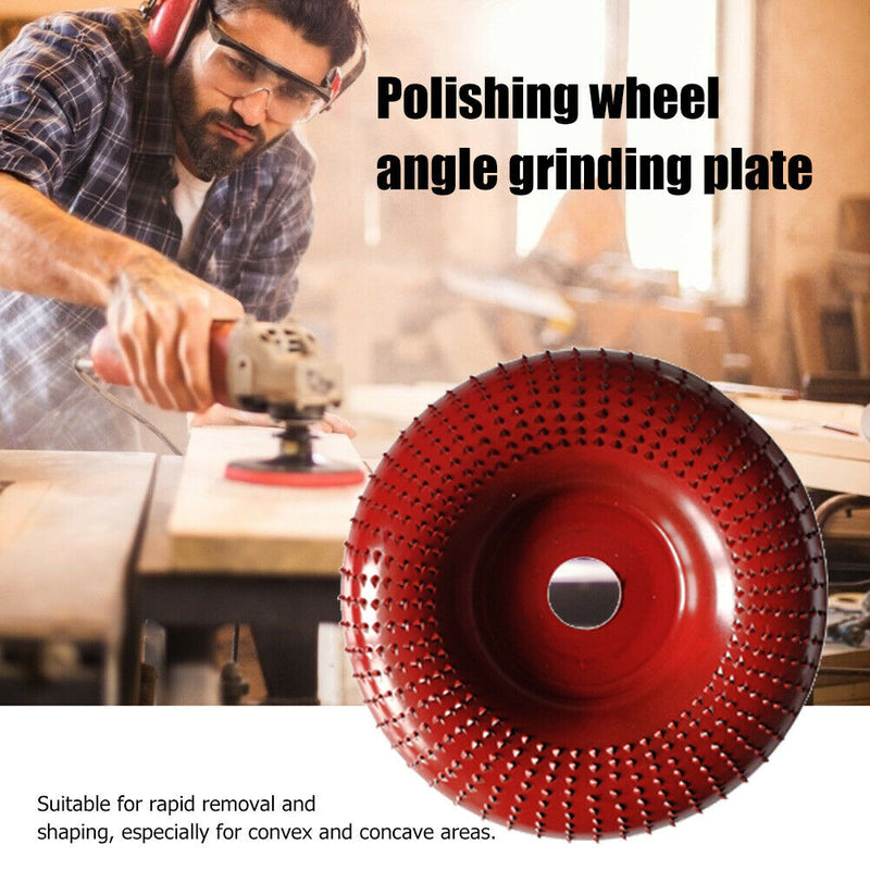 22mm Steel Wood Angle Grinding Wheel Abrasive Disc Angle Grinder (Wine Red) A