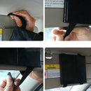 1x Car Interior Sun Visors Tri-Fold Makeup Mirror Travel Accessories ABS+Glass