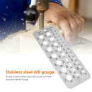 Stainless Steel Drill Gauge Bolt Wire Diameter Size Bit Gauge Drill Bits