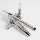 1PCS Crocodile Mini Space Pen Lacquered Black with Machined Lines Cased Gif U7V3