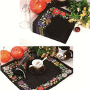 Creative embroidery Napkins Paper Virgin Wood Tissue Birthday Wedding Party ME