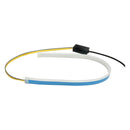 2xFlexible Tube LED Strips Daytime Turn Signal Lights 60cm Blue+Yellow