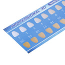 10Pcs Rectanglea Cold Light Teeth Whitening Color Palette Paper Shade Guide C BX