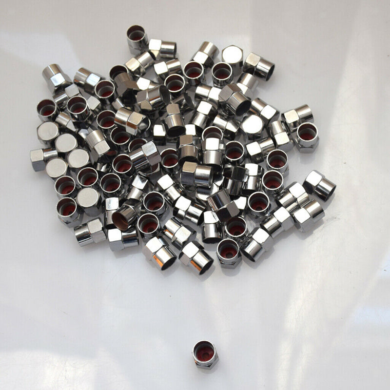 100pcs Tire Stem Valve Cap Set Universal For Cars Motorcycles Bikes