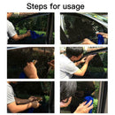 2Pcs/Set Car Window Side Sun Shade Cover Block Static Screen Cling Visor Sh P8A0