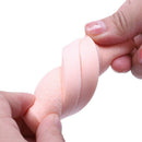 Oval Shape Face Makeup Face Wash Sponge Cleaner Puff Color random (Pink, ye I8M7