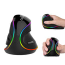 Delux M618 Plus Vertical Mouse Ergonomic Right Wired RGB 6 Button 1600 4000