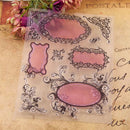 2pcs Floral Transparent Clear TPR Stamp for Seal DIY Scrapbooking Photo FZQ