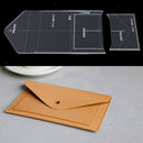 2Pcs Leather Craft Acrylic Clutch bag handbag Pattern Stencil Template Tools