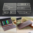 7Pcs Leather Craft Acrylic Handbag Cutting Circle Corner Stitching Templates