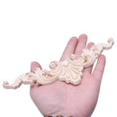Wood Carved Corner Onlay Applique Frame Decor Furniture Craft Unpainted