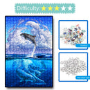1000pcs DIY Soaring Dolphins Puzzle Educational Learning Assembling Toys
