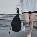 Fashion Backpack Women's Bag Large Capacity Canvas Rope Travel Bag Multi-Pu
