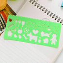 Kids Plastic Picture Drawing Template Stencils Ruler Painting DIY-Easter C4 H8Y4