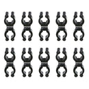 20 Pcs Fishing Pole Rod Holder Clips Black 16Mm Inside Dia Fishing Rod Stor