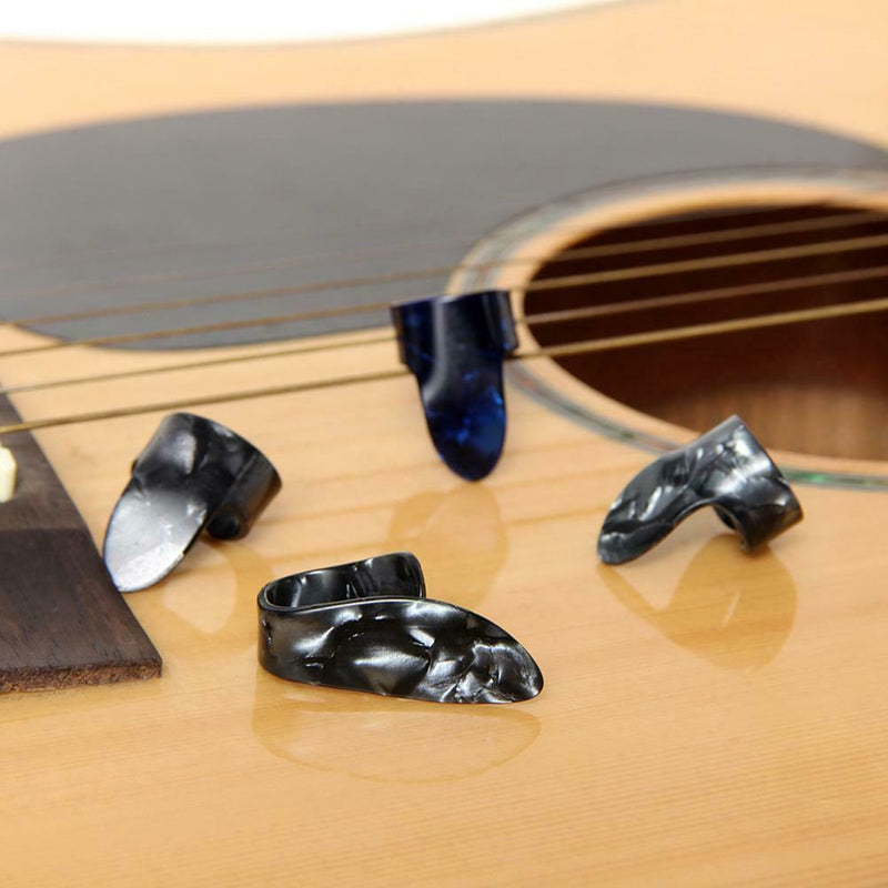 1 Thumb + 3 Finger Acoustic Nail Celluloid Jim Guitar Banjo Thumb Picks Plectrum