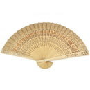 5X(Ladies Wooden Sandalwood Hand Fan Wedding/ Birthdays Partys M8K4)