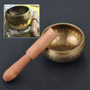 8cm Buddhism Tibetan Copper Singing Bowl & Wood Hammer Yoga Chakra Meditation