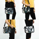 Clear Cross-Body Shoulder Bag,Toiletry Organizer Wash Bag -NFL Stadium Appr N8H2