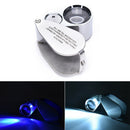 40X Lighted LJD Illuminated Jewelers Jewelry Loupe Magnifying Glass Magnifierã€LJ