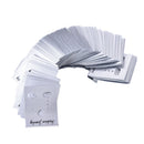 100XSilver Professional Type Plastic Earring Studs Holder Display Hang.Cards Bj