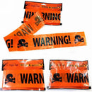 Trendy Halloween Party Warning Tape Signs Decor Window Prop Wall Decoration