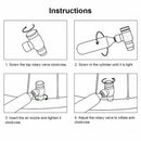 Mini Portable Bike Bicycle Tire Air CO2 Inflator Pump Valve Head Presta Sale