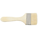 Paint Brown wide wood handle brush A2U4
