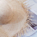 Beach Hat Summer Women Casual Sun Hats Hats Wide Brim Straw Solid Color Fol