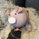 Korean Fashion Suede Women For Bag Pig Small Round Bag Chain Female Shoulde