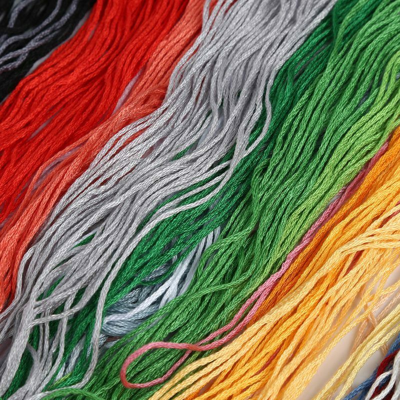 1 set Cross Stitch Santa Claus and snowman 11 CT Stamped DIY Needlework Wed W1O9