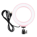 6.2'' Dimmable LED Ring Light 10 Modes 8 Colors for Camera Studio Flashes