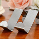 2PC Back Door Hook Stainless Steel Kitchen Cabinet Clothes Hanger Home Stor V7G1