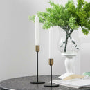2x Iron Taper Candle Holder Candlestick Table Centerpiece Dinner Decor S+L