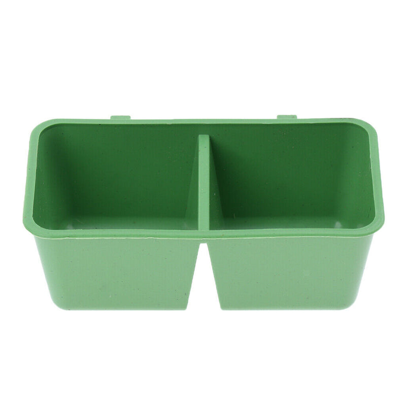 Set of 30 2in1 Bird Parrot Food Water Plastic Bowl Cups Pigeons Feeding Feeder