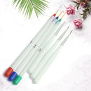 6PCS Acrylic Nail Pen Set Painted Supplies Brush Draw Flower Manicure Tools MHI