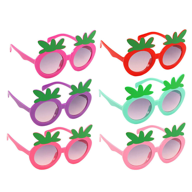 Kids Sunglasses Cute Strawberry Sunglasses Flower Shaped 6 Pieces