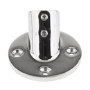 Stainless Steel Boat Hand Rail 45 Degree Round Base Fitting for 7/8" Tube