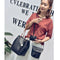 Women Handbags 4Pcs Set Pu Leather Tote Bag Shoulder Crossbody Bag Purse Pu X4R3