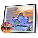 Seaside Church 5D Diamond DIY Painting Kit Home Decor Craft 40 X 30cm