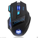 Adjustable 2400DPI Optical Wireless Gaming Game Ergonomical Mouse Mice Durable