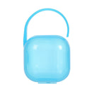 Portable Baby Pacifier Fingertip Toothbrush Container Storage Box (Blue) A