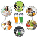 Replacement Cups with Flip Top to-Go Lid for NutriBullet 6-Piece High-Speed