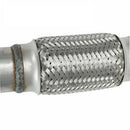 Exhaust Flex Pipe Stainless Steel Double Braid 2 X 6 Inch with Ends 10 Inch