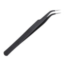 Anti-Static Stainless Steel Cosmetic Tweezer with Curve Head for Nail Art (
