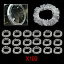 100xUniversally Car Disposable Plastic Steering Wheel Cover Waterproof for