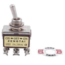 On/Off/On 3 Position DPDT 6 Screw Terminals Toggle Switch AC 250V 15A B7L1