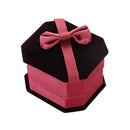 Flocking Octagonal High-grade  Ring Box Jewelry Gift Box Packaging Box