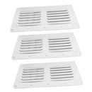 3pcs Metal Square Air Vent Louver, Boat Ventilation Hatch, Ventilator Grill